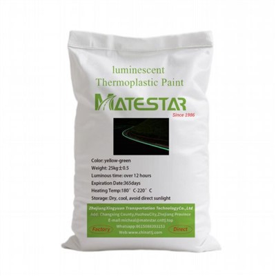 Pintura de señalización vial verde neón